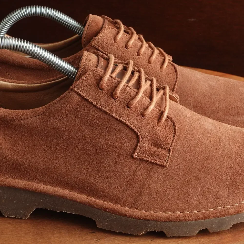 El Naturalista Derby Mens SZ EU 41 US 8.5 Brown Forest Suede Comfort Casual Shoe